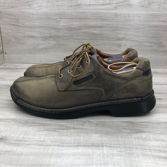 Ecco Shoes Mens EU 45 Brown Nubuck Leather Lace Up Derby Casual Shoes main image 12